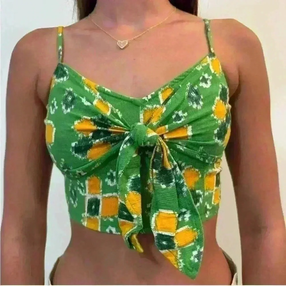 NWT Aerie Crop Tie Cami - Picture 1 of 7